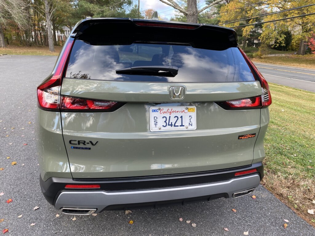 The back doors open wide, making it easy for kids and adults to get in and out comfortably. However, this one does lack a spare tire.