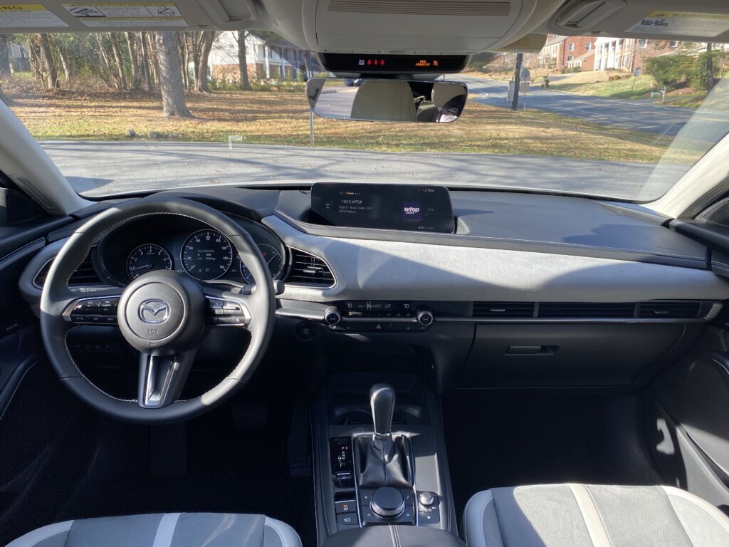 Mazda is also still marching to its own beat with its tech. There’s no touch screen at all.