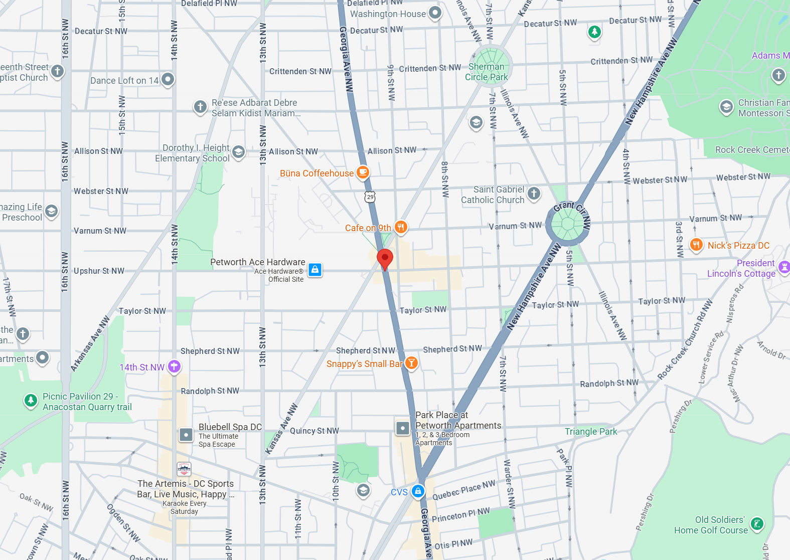 a google maps screenshot