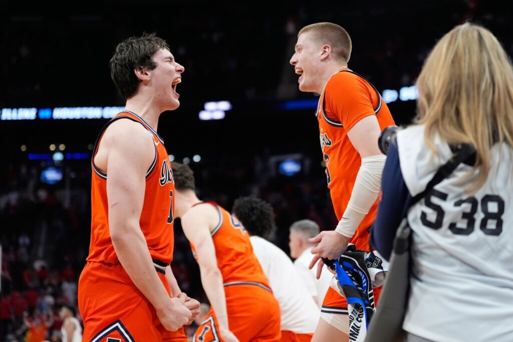 NCAA Illinois Houston Basketball