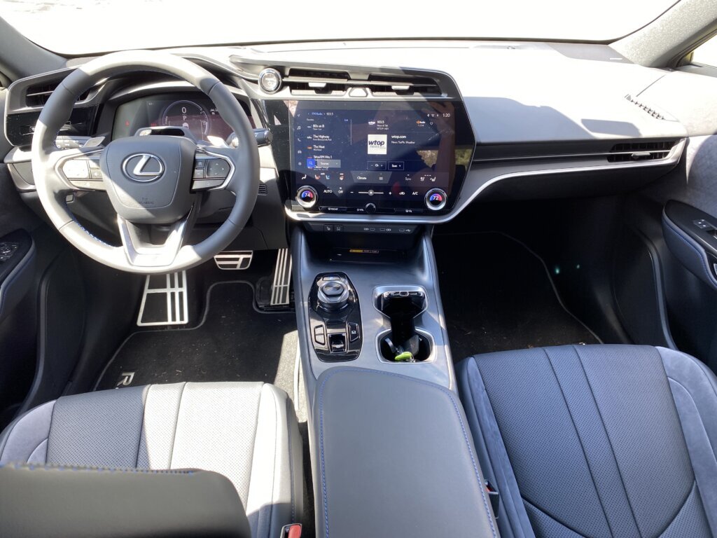 Front seats are supportive and nicely bolstered, and the rear seat is spacious.