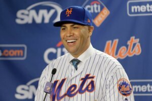 Mets Beltran Number Retired Baseball