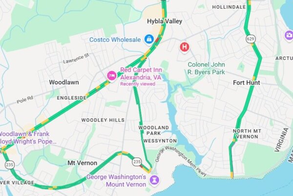 Map of the area