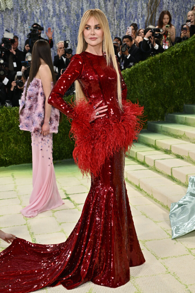 Nicole Kidman arrives at The Metropolitan Museum of Art's Costume Institute benefit gala celebrating the opening of the "Costume Art" exhibition on Monday, May 4, 2026, in New York. (Photo by Evan Agostini/Invision/AP)