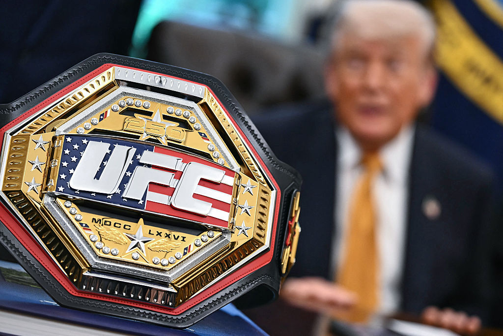 The June 14 event has been dubbed "UFC Freedom 250," in reference to the United States' 250th anniversary celebrations this summer. (Photo by Kent NISHIMURA / AFP via Getty Images)