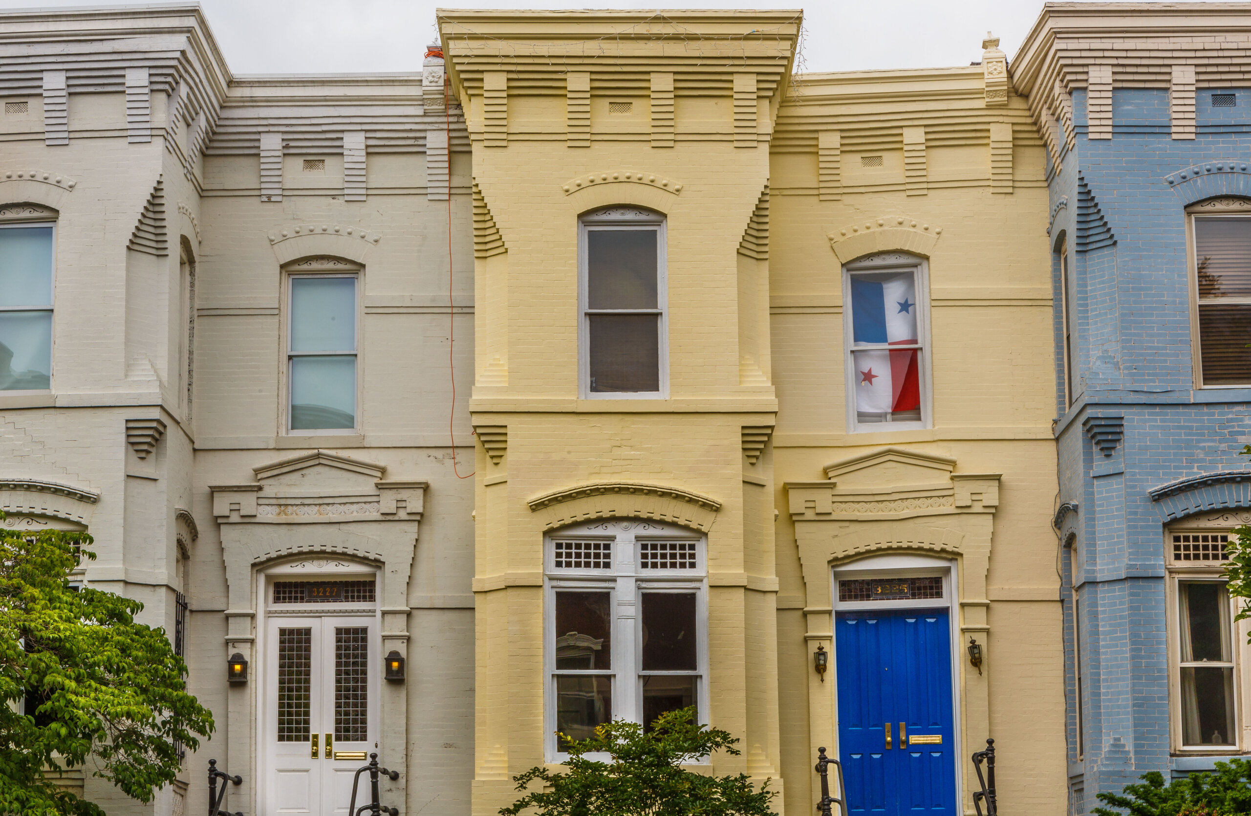 Row houses near Capitol Hill Washington DC